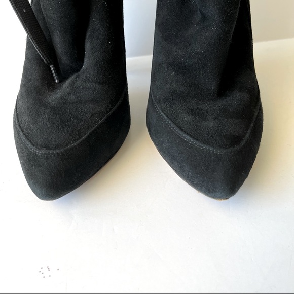 IRO Black Suede Lace Up Boots - Picture 10 of 16